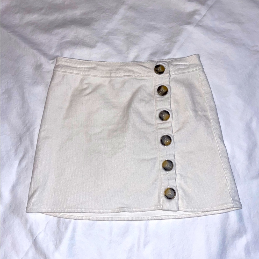 Corduroy mini skirt